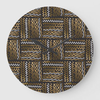 Luxuriöst handdragen sömlös mönster. stor klocka