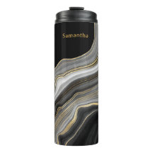 Luxuriöst monogrammat, svart Guld och Grått