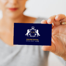 Luxuriöst vitt Royal Vapensköld | Inledande på mar Visitkort