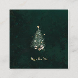 Luxurious, artistic design with a festive tree tilläggskort