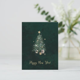 Luxurious, artistic design with a festive tree vykort