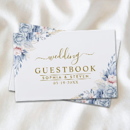 Luxurious Blue, White & Gold Wedding  Gästböcker