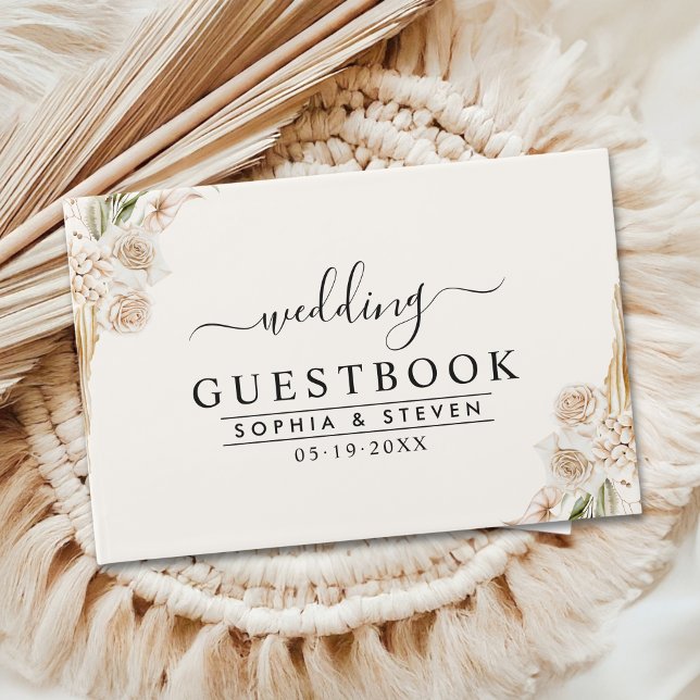 Luxurious Boho Wedding with Subtle Floral Accents Gästböcker (Skapare uppladdad)
