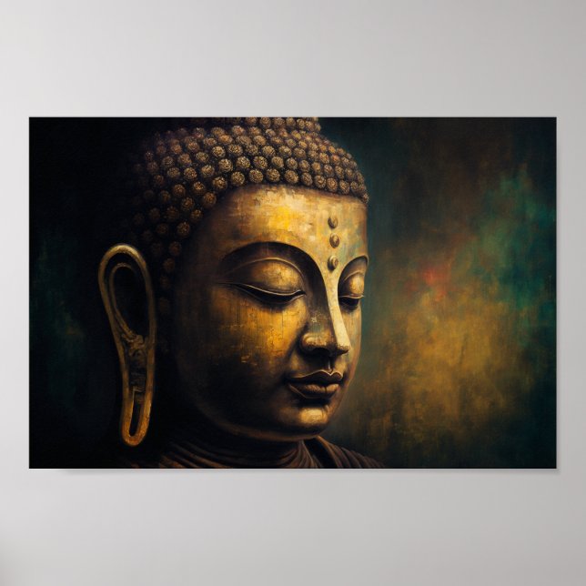 Luxurious Buddha Porträtt Poster (Framsidan)