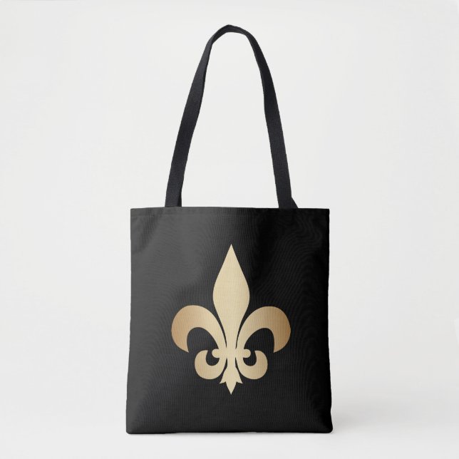 Luxurious Fleur De Lis Mode Tygkasse (Framsida)