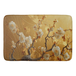 Luxurious Golden Dawn Opulent Fjärran östern Inspi Badrumsmatta