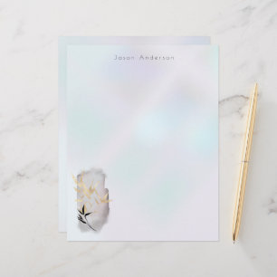 Luxurious Guld Bamboo Monogram Brevhuvud