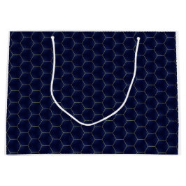 Luxurious Lattice Indigo Geometric Elegance