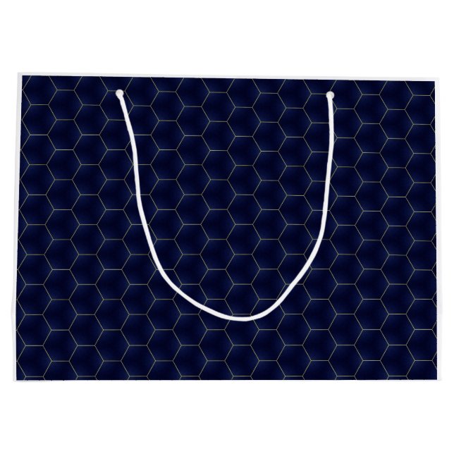 Luxurious Lattice Indigo Geometric Elegance (Baksidan)