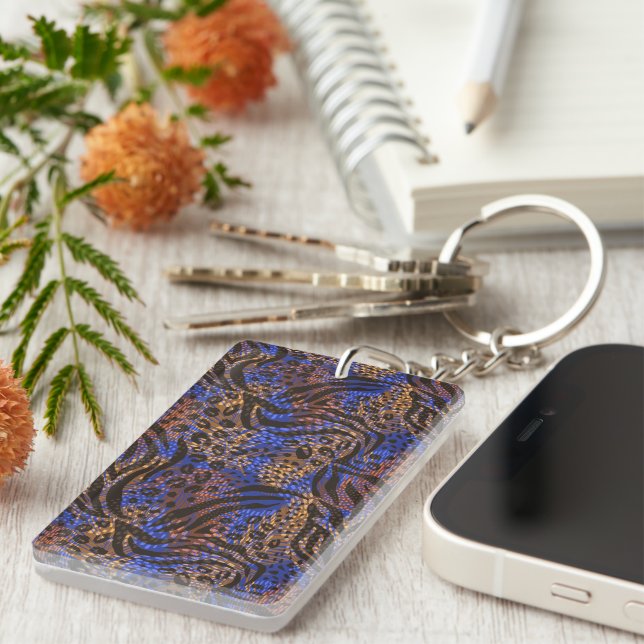 Luxurious Leopard och Zebra tryck Mönster (Högra Framsidan)