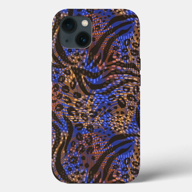 Luxurious Leopard och Zebra tryck Mönster (Baksida)