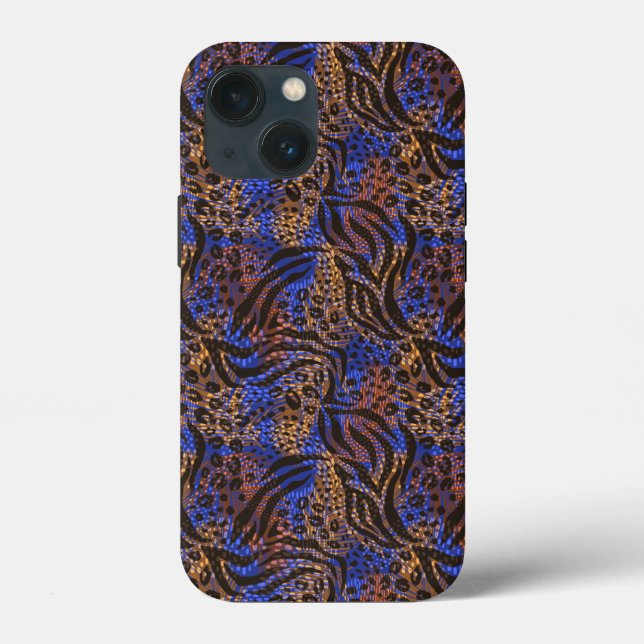 Luxurious Leopard och Zebra tryck Mönster (Baksida)