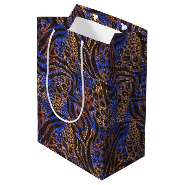 Luxurious Leopard och Zebra tryck Mönster (Baksidan Vinklad)
