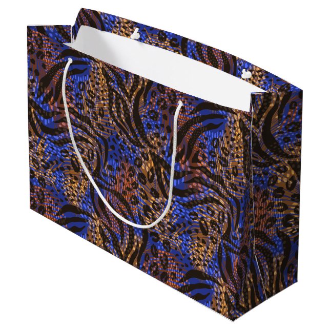 Luxurious Leopard och Zebra tryck Mönster (Baksidan Vinklad)