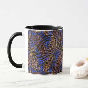 Luxurious Leopard och Zebra tryck Mönster Mugg
