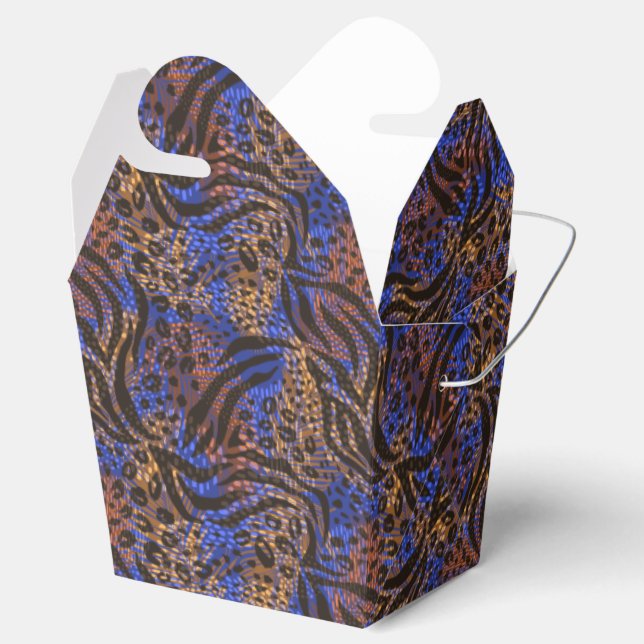 Luxurious Leopard och Zebra tryck Mönster Presentaskar (Öppnad)