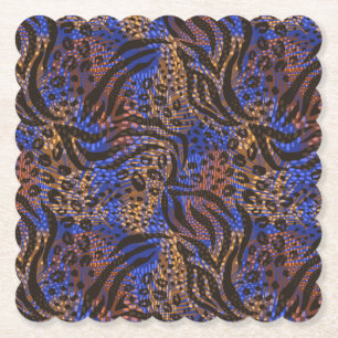 Luxurious Leopard och Zebra tryck Mönster Underlägg Papper