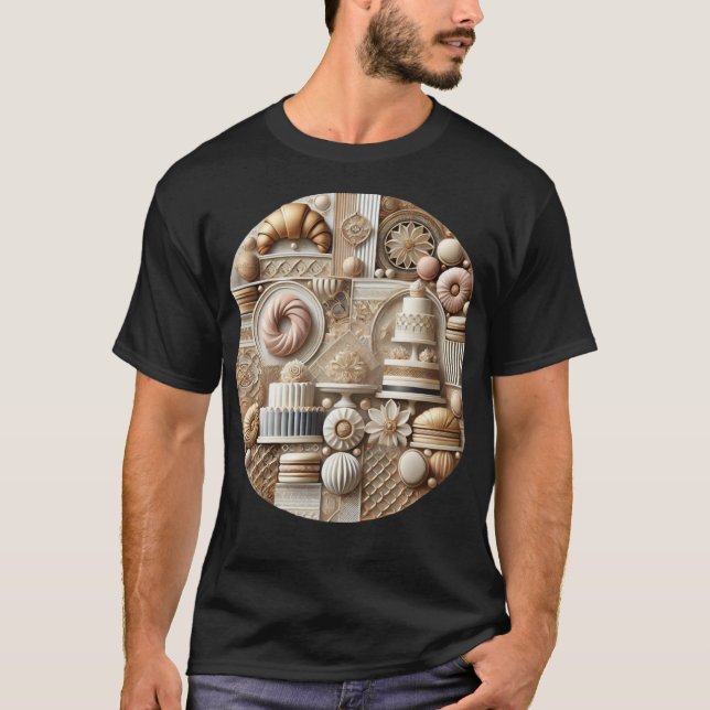 Luxurious Pastry Älskare T Shirt (Framsida)