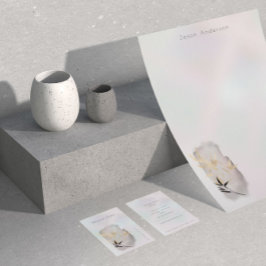 Luxurious Pearl Golden Bamboo-Affärskortet Visitkort