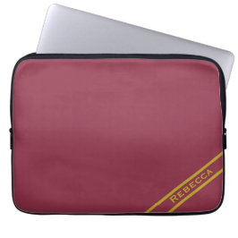 Luxurious Red Solid Färg Plain Personal Laptop Fodral