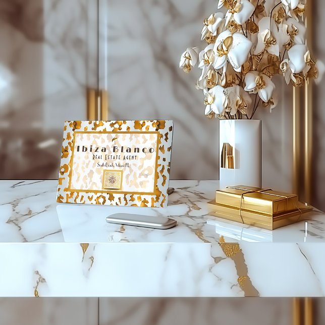 Luxurious Safari Chic Business (Luxe QR Code Business Cards, Safari Chic Collection )