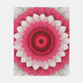 Luxurious Ull & Sherpa Blanket - Red, Rosa Fleecefilt