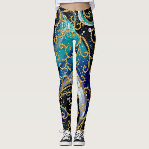 Luxuriska rullar leggings