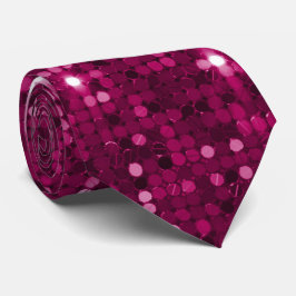 Luxuriskt Fuchsia Sequin Design Neck Tie Slips