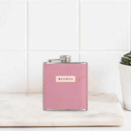 Luxuriskt geometriskt Guld Fickplunta