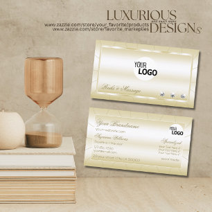Luxuriskt lätt Golden med diamanter och Chic av Lo Visitkort