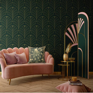 Luxurit Art nouveau Peacock Design Kudde