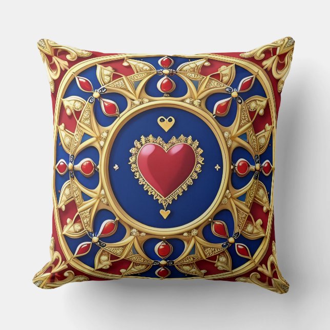 Luxurit Golden Heart Ram Kudde (Framsida)