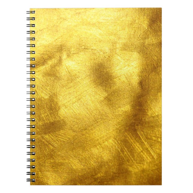 Luxurit Golden Struktur Design Anteckningsbok (Framsidan)