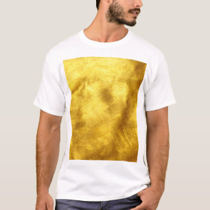 Luxurit Golden Struktur Design T Shirt