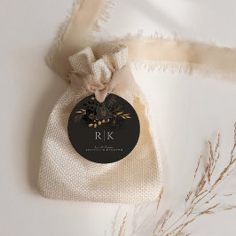 Luxurit Guld Blommigt Kärlek, tack Monogram Bröllo Gåvor Etiketter