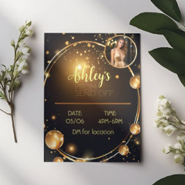 Luxurit svart och Guld Prom-sändare av Flyer