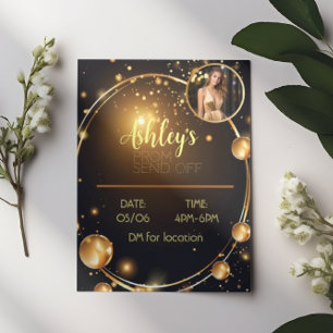 Luxurit svart och Guld Prom-sändare av Flyer