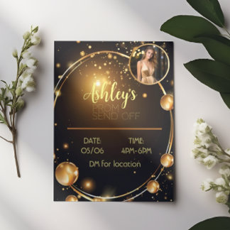 Luxurit svart och Guld Prom-sändare av Flyer