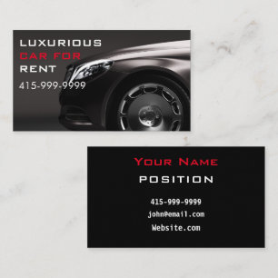 LUXURIUS-biltjänst eller Uber Driver QR-kod Visitkort