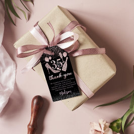 Luxury 35e Birthday Personlig Tack Presentetikett