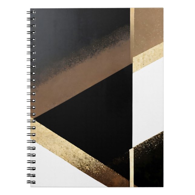 Luxury Abstract Golden Background Anteckningsbok (Framsidan)