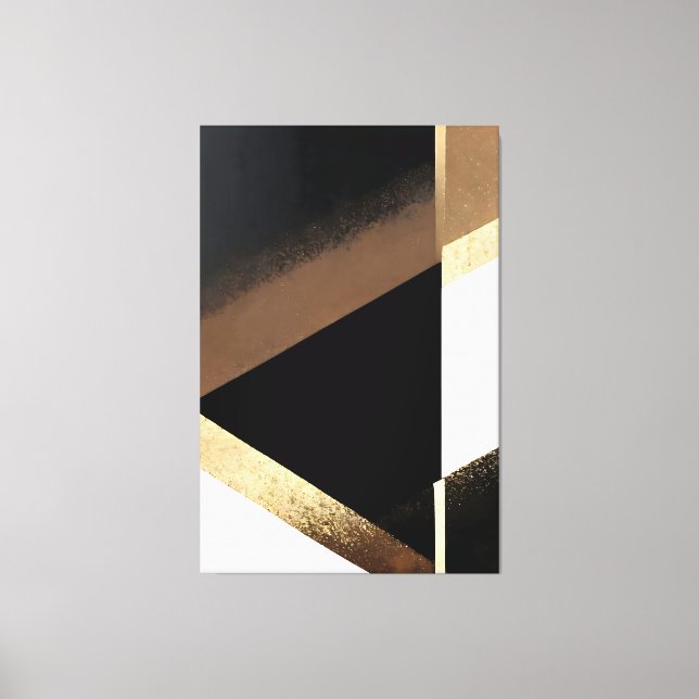 Luxury Abstract Golden Background Canvastryck (Framsida)