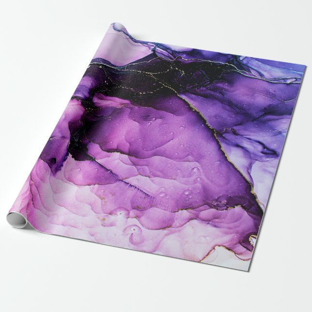 Luxury abstrakt fluid art-målning bakgrundsbild al presentpapper (Utrullad)