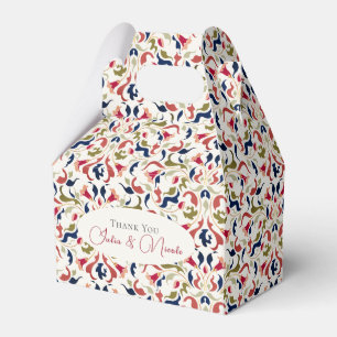 Luxury Artistic Botanical Blommigt Paisley Bröllop Presentaskar