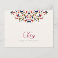 Luxury Artistic Botanical Blommigt Paisley Bröllop