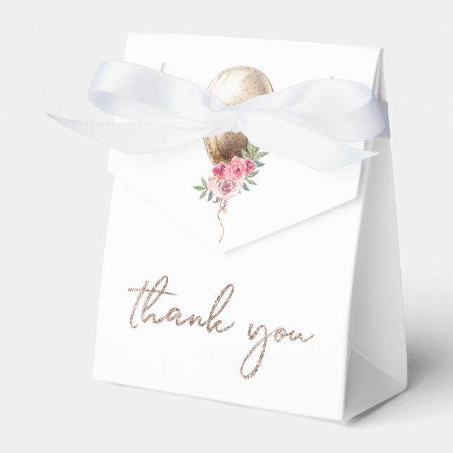 Luxury Balloon Glitter Party Tack Presentaskar (Framsidan Sidan)