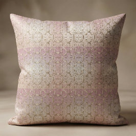 Luxury Baroque Guld Damask Pattern på Pastel Ombre Tyg