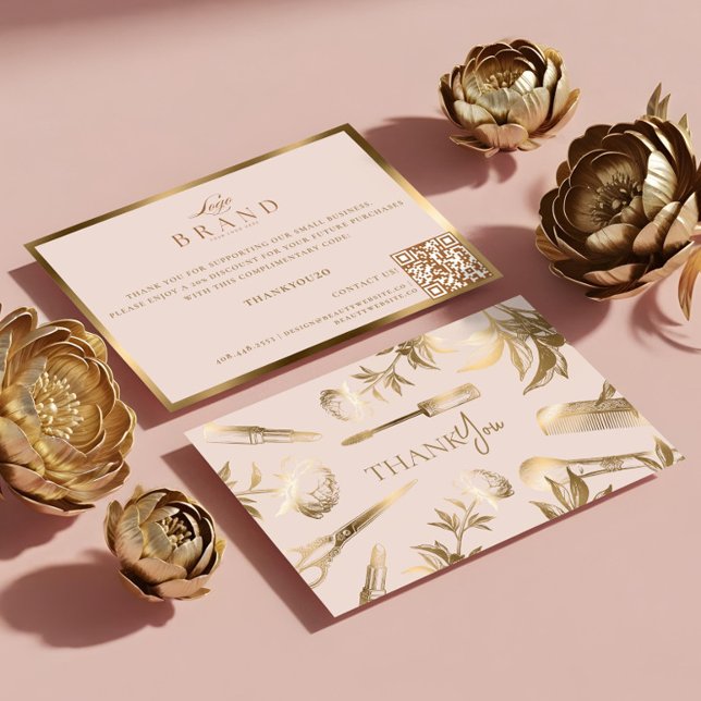 Luxury Beauty Business Thank You for Your Purchase Tack Kort (Luxury Beauty Business Thank You for Your Purchase)