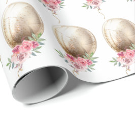 Luxury Beige Balloon Glitter Party Presentpapper