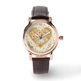 Luxury, , Beigi Gold ,Love Heart , Valentine's Day Armbandsur
